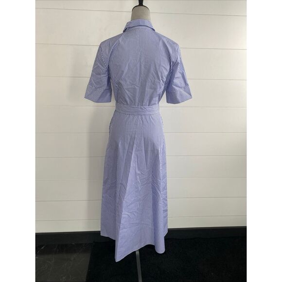 Theory Striped Long Dress Size: 4 - Picture 5 of 9